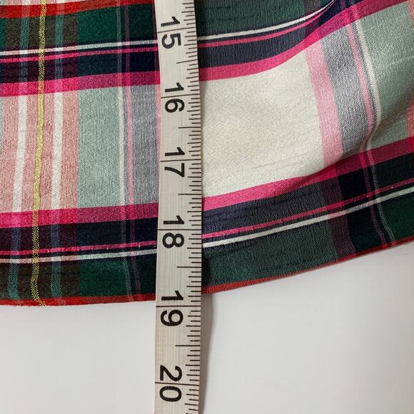 CROWN & IVY NWT Colorful Plaid Mini Skirt Size 8 - Picture 10 of 10